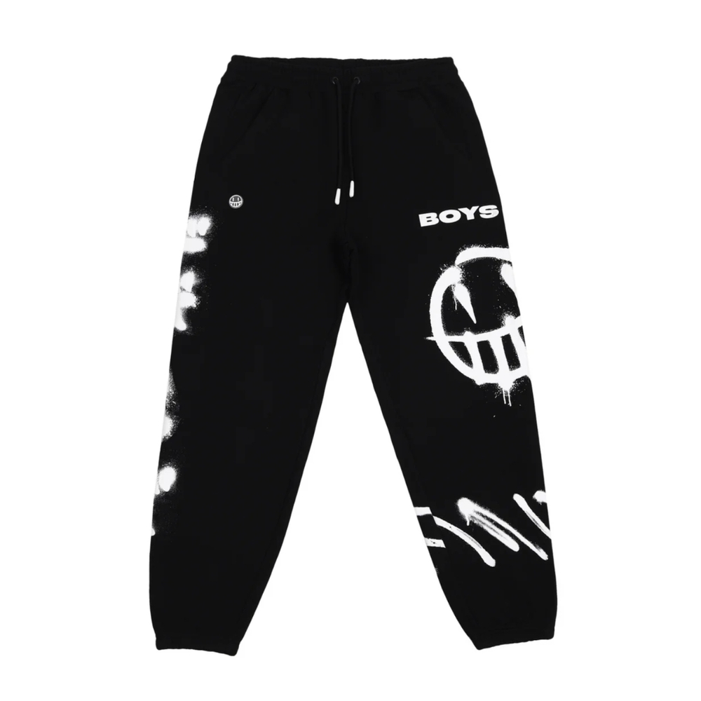 The Boys XXL Black and White Graphic Joggers with Elastic Waistband